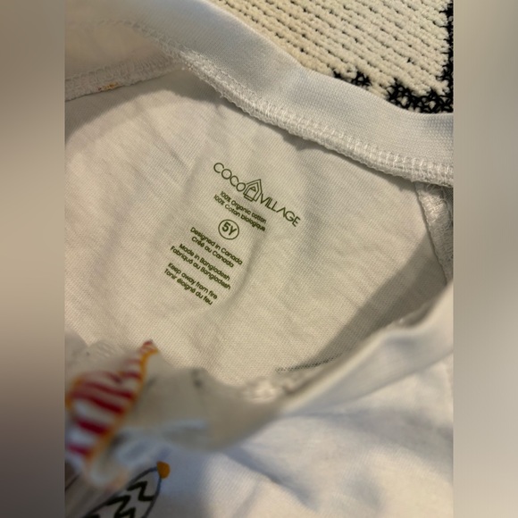 Coco Village Pajama with matching hat in tobogan print - Picture 5 of 7